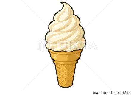 冷たくて美味しそうなソフトクリーム 131539268