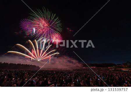 北海道芸術花火大会, モエレ沼, 札幌, 花火, 夏, 花火大会, 打ち上げ花火, イベント, 夜空 131539757