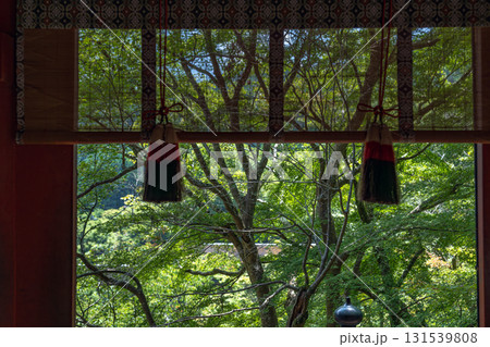 奈良 談山神社 透廊越しの新緑 奈良 談山神社 透廊越しの新緑 131539808
