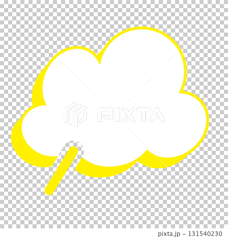 Simple speech bubble illustration - Fluffy Simple speech bubble illustration - Fluffy 131540230