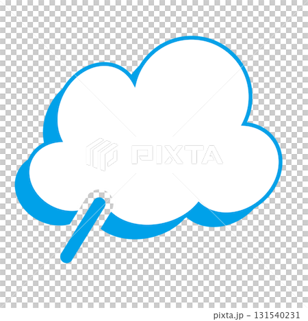 Simple speech bubble illustration - Fluffy Simple speech bubble illustration - Fluffy 131540231