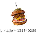プルドポークとチーズのボリュームバーガー 131540289