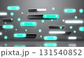 minimalistic surface featuring glowing teal and white panels, creating modern and sleek design. soft glow adds futuristic touch to overall aesthetic 131540852