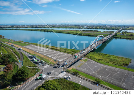 【木曽三川公園センター 】展望タワー展望室からの眺望 《岐阜県 海津市》 131543488