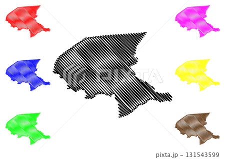 Shabwah Governorate (Governorates of Yemen, Republic of Yemen) map vector illustration, scribble sketch Shabwah map Shabwah Governorate (Governorates of Yemen, Republic of Yemen) map vector illustration, scribble sketch Shabwah map 131543599