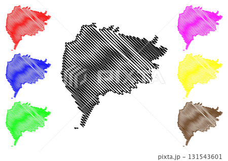 Taiz Governorate (Governorates of Yemen, Republic of Yemen) map vector illustration, scribble sketch Ta'izz map Taiz Governorate (Governorates of Yemen, Republic of Yemen) map vector illustration, scribble sketch Ta'izz map 131543601