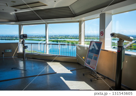 【木曽三川公園センター】 展望タワー からの眺望《岐阜県 海津市》 131543605