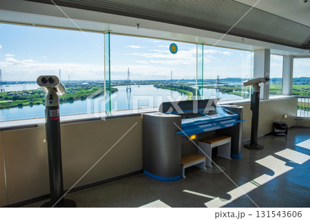 【木曽三川公園センター】 展望タワー からの眺望《岐阜県 海津市》 131543606