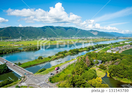 【木曽三川公園センター 】展望タワー展望室からの眺望 《岐阜県 海津市》 131543780