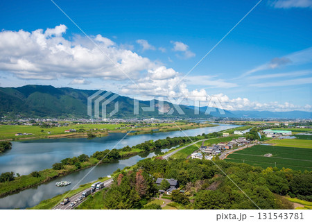 【木曽三川公園センター 】展望タワー展望室からの眺望 《岐阜県 海津市》 131543781