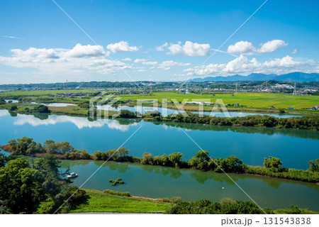 【木曽三川公園センター 】展望タワー展望室からの眺望 《岐阜県 海津市》 【木曽三川公園センター 】展望タワー展望室からの眺望 《岐阜県 海津市》 131543838