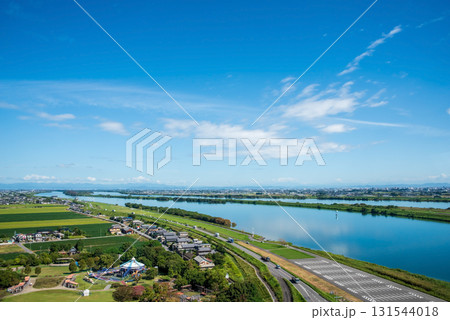 【木曽三川公園センター 】展望タワー展望室からの眺望 《岐阜県 海津市》 【木曽三川公園センター 】展望タワー展望室からの眺望 《岐阜県 海津市》 131544018