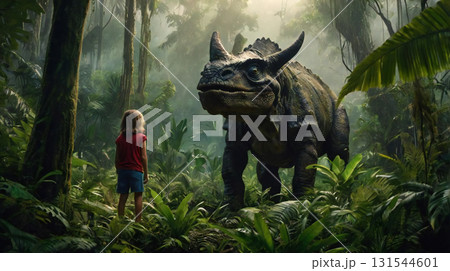 トリケラと子供 131544601