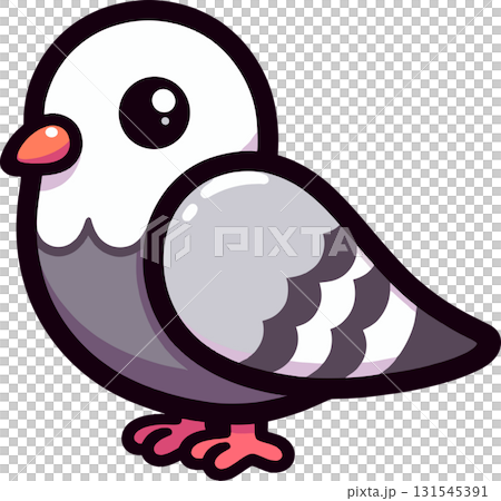 可愛的鴿子的插圖 131545391