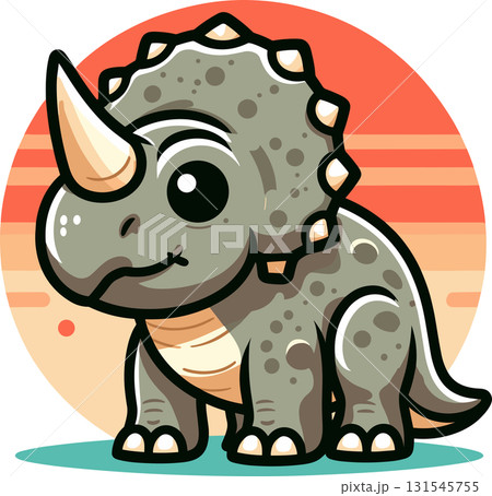 トリケラトプスのイラスト 131545755