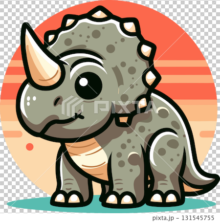 トリケラトプスのイラスト 131545755