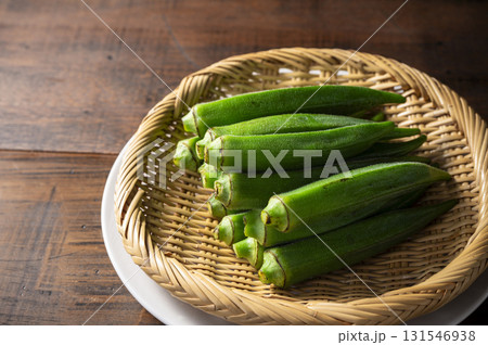 茹でたてのオクラ 131546938