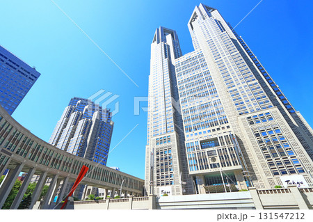 東京都新宿区、東京都庁第一本庁舎の風景 東京都新宿区、東京都庁第一本庁舎の風景 131547212