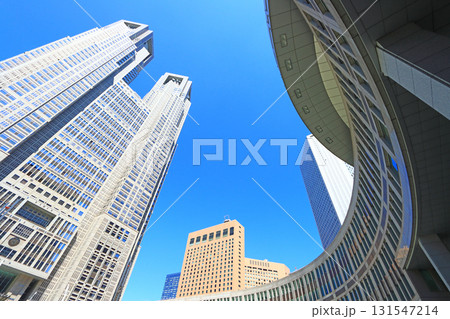 東京都新宿区、東京都庁第一本庁舎の風景 東京都新宿区、東京都庁第一本庁舎の風景 131547214