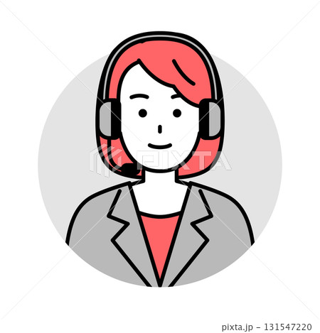 女性オペレーターのアイコン 131547220