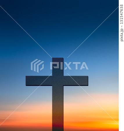 Cross Christian God Religion on Sunset Background, Jesus Church Worship Pray Catholic Grace Christ, Symbols Christ Love Holy Spiritual Hope Peach Victory Spirit Mditation Catholicism Crucifix Trush. 131547638