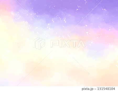 ハロウィンイメージの可愛い夜空の背景 ハロウィンイメージの可愛い夜空の背景 131548104