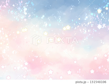 メルヘンな星空の背景 131548106