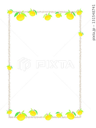 おしゃれなゆずのフレーム 枠付き おしゃれなゆずのフレーム 枠付き 131548741