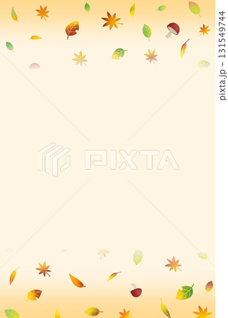 落ち葉の背景〈ハガキ〉　E-3 131549744