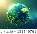 光り輝く地球 131549761