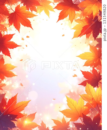 紅葉　秋　背景素材 131549820