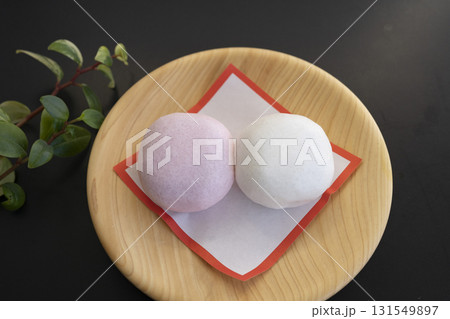 紅白の薯蕷饅頭（じょうよまんじゅう） 131549897