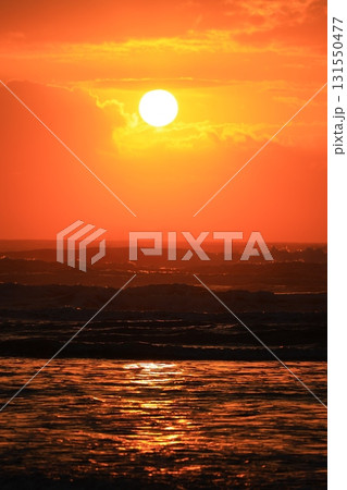 房総の海の日の出の風景 131550477