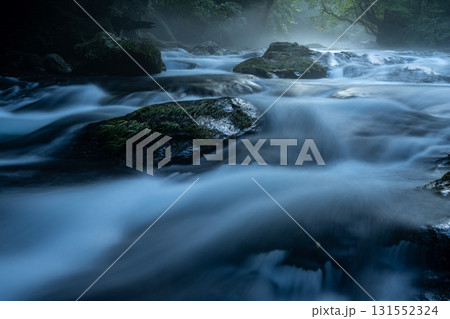 光さす菊池渓谷　熊本 131552324