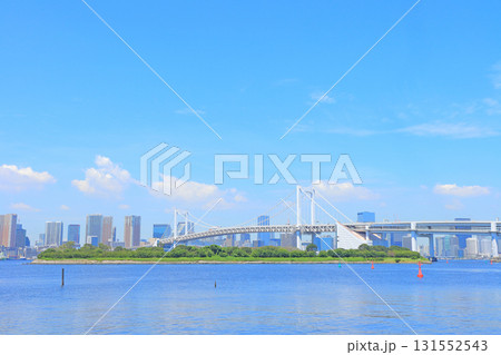 東京都港区、レインボーブリッジの風景 131552543