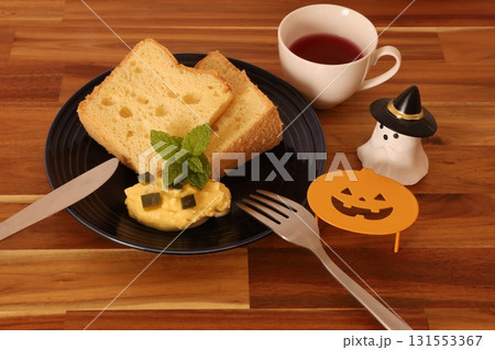 シフォンケーキかぼちゃクリーム 131553367