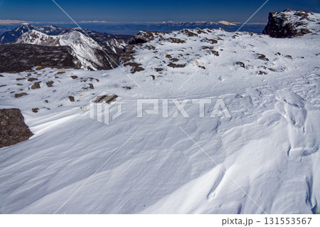 八ヶ岳連峰・硫黄岳山頂から見る天狗岳・蓼科山と浅間山 八ヶ岳連峰・硫黄岳山頂から見る天狗岳・蓼科山と浅間山 131553567