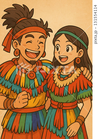 縄文人 アニメ風 イラスト 縄文人 アニメ風 イラスト 131554114