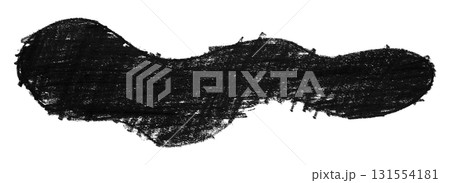 Abstract organic colored pencils abstract black chalk drop shape isolated on transparent background 131554181