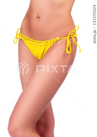 Sexy female body isolated on white background 131555024