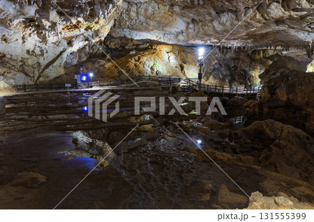 日本三大鍾乳洞 山口県美祢市 秋芳洞 千町田 日本三大鍾乳洞 山口県美祢市 秋芳洞 千町田 131555399