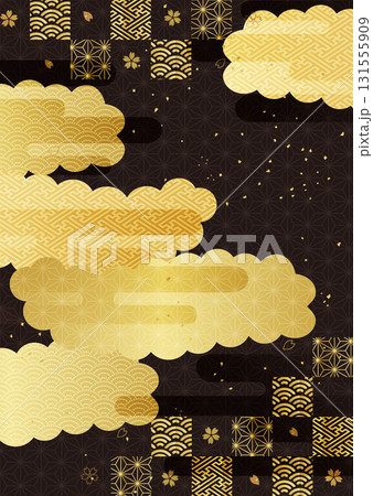 金箔和柄背景 131555909