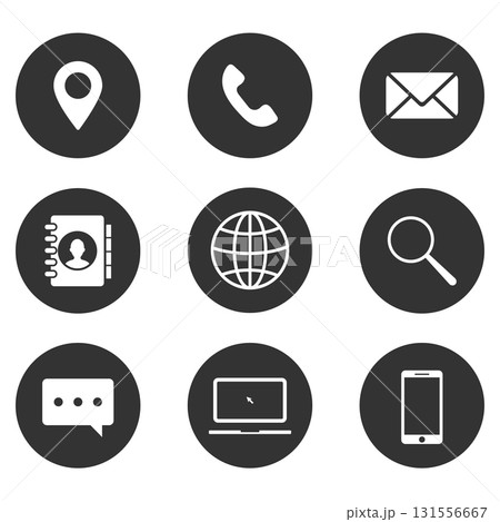 Set of Website icon vector. Communication icon symbol Set of Website icon vector. Communication icon symbol 131556667