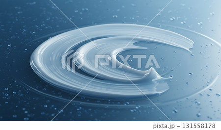 Indulge in the luxurious texture of this creamy skincare swirl, promising hydration and a radiant glow for a healthy, vibrant complexion today 131558178