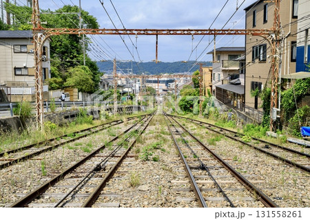 生駒ケーブル、宝山寺線の複々線区間 生駒ケーブル、宝山寺線の複々線区間 131558261
