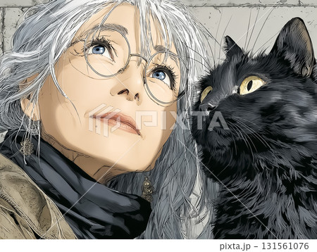 美優シリーズ：老婆美優 魔女コスプレ 黒猫 131561076
