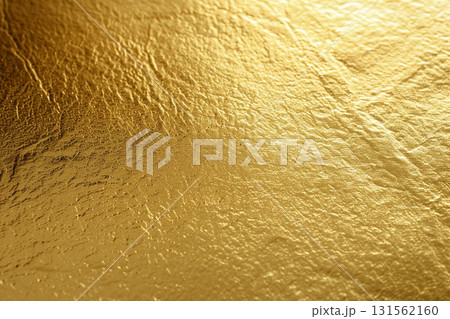 高級感あふれる金色の金箔素材 高級感あふれる金色の金箔素材 131562160