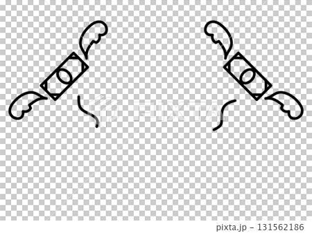 Image of money flying away, economic loss, icon Image of money flying away, economic loss, icon 131562186