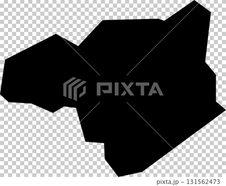 Simple map of Tokushima prefecture (black) 131562473