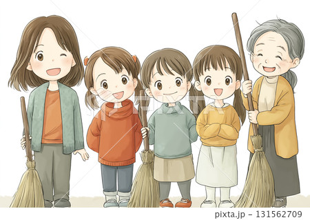 美優シリーズ：美優3世代 魔法使い・魔女コスプレ集合シーン 131562709